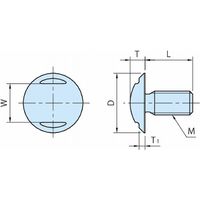 イマオコーポレーション ボールヘッドスクリュー DH(ハイジェニックデザイン)仕様 HDーBHS HDーBHS05ー12 1セット(3個)（直送品）
