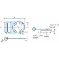 SMARTSHIFT ロボットシステム(ロボットベース)|ムービングハンドル SSRーMH SSRーMH4911 1個（直送品）