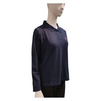 ブルーメイト 婦人 鹿の子長袖ワンポイントポロシャツ KD150BL5LL 1枚（直送品）