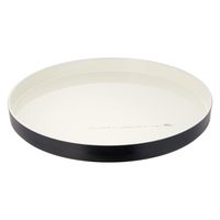 中西工芸 レンジ丸NS抗菌トレー ピーチWH マジーア 24cm 箱入り 4962127193156 1セット(1個×3)