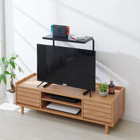 伸晃 テレビ上ラックミニ 伸縮タイプ ブラック 4964806016107 1個