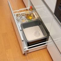 伸晃 システムキッチン用 ライスボックス11(ブラック) ブラック (1セット:2個入) 4964806023938 1セット(2個入)（直送品）