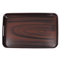 イシダ 長盆 平安杢 42cm (1セット:3個入) 4970736521383 1セット(3個入)（直送品）