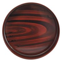 イシダ PC丸盆 平安杢 深30cm 4970736521390 1セット(1個×3)