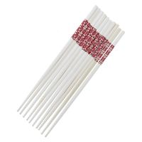 イシダ 客用箸 白竹花ちらし 5P (1セット:30個入) 4970736671774 1セット(30個入)（直送品）