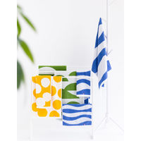 マツイコーポレーション 今治名工 タオル●バスタオル×1、フェイスタオル×1(ブルー×オレンジ) 4996766036000 1個