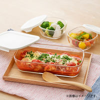 HARIO （ハリオ） 耐熱ガラス製 コンテナ スクエア 7個セット HKOZ-8002-OW 1個