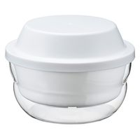 HARIO （ハリオ） ガラスのレンジ蒸し器 1200ml ホワイト XMK-120-W 1セット（3個）