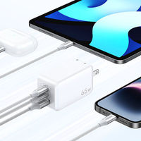 USB充電器 65W USB Type-C 2ポート USB-A 1ポート AC充電器 スマホ充電 GaN 1個 UGREEN