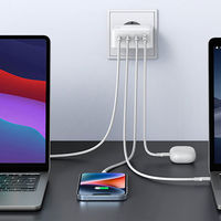 USB充電器 100W USB Type-C 3ポート USB-A 1ポート AC充電器 スマホ充電 GaN 1個 UGREEN