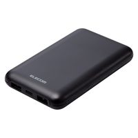 モバイルバッテリー 大容量 薄型 軽量 USB-C/A 合計最大 20W 10000mAh EC-C11BK エレコム 1個