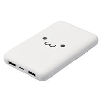 モバイルバッテリー 大容量 薄型 USB-C/A 合計最大 20W 10000mAh DE-C44-10000WF エレコム 1個