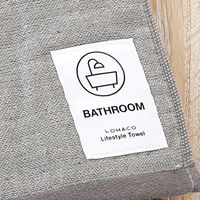 今治タオル ガーゼ バスタオル LOHACO lifestyle towel グレー 約60cm×100cm 1枚  オリジナル