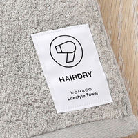 今治タオル ヘアドライタオル LOHACO lifestyle towel グレー 髪用 約34cm×100cm 2枚  オリジナル