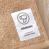 今治タオル ヘアドライタオル LOHACO lifestyle towel ベージュ 約34cm×100cm 2枚  オリジナル