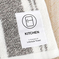 今治タオル キッチン用タオル LOHACO lifestyle towel グレー 約22cm×70cm 2枚  オリジナル