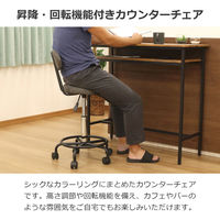 エイ・アイ・エス キャスター付きチェア 背付き グレー BWC-01 GY 1脚（直送品）