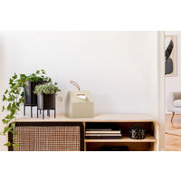 吉川国工業所 再生プラスチックを使ったティッシュホルダー ベージュ THR-01 1個