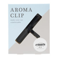 生活の木 車用 アロマクリップ 気軽に香りを楽しめる クリップ型芳香アクセサリー ブラック 1個