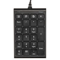 テンキーボード 有線 ショートカット3個付き USB-A接続 ブラック TNK-SU238BK 1個 ナカバヤシ