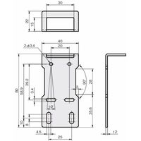 岩田製作所 センサブラケット(レーザーセンサ用)|LSーSタイプ(ストレート) FSLSS050ーS 1セット(3個)（直送品）