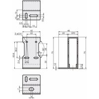 岩田製作所 センサブラケット(レーザーセンサ用)|LRーFタイプ(フルガード) FSLRF035ーS 1セット(2個)（直送品）