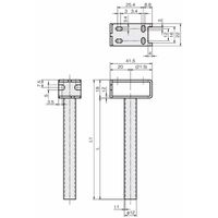 岩田製作所 センサブラケット(光電センサ用)|パイプ付ブラケット フルガード(ヨコ)タイプ FSZHP100ー12S 1セット(2個)（直送品）