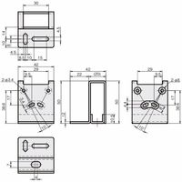 岩田製作所 センサブラケット(レーザーセンサ用)|LCーFタイプ(フルガード) FSLCF035ーS 1セット(2個)（直送品）