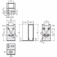 岩田製作所 センサブラケット(レーザーセンサ用)|LDーFタイプ(フルガード) FSLDF030ーS 1セット(2個)（直送品）