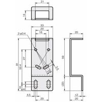 岩田製作所 センサブラケット(レーザーセンサ用)|LDーZタイプ FSLDZ035ーS 1セット(3個)（直送品）
