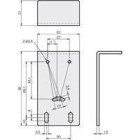 岩田製作所 センサブラケット(レーザーセンサ用)|LEーSタイプ(ストレート) FSLES030ーS 1セット(3個)（直送品）