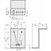 岩田製作所 センサブラケット(レーザーセンサ用)|LEーLタイプ FSLEL020ーS 1セット(2個)（直送品）