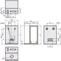 岩田製作所 センサブラケット(レーザーセンサ用)|LEーFタイプ(フルガード) FSLEF025ーS 1個（直送品）