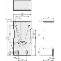 岩田製作所 センサブラケット(レーザーセンサ用)|LFーZタイプ FSLFZ040ーS 1セット(2個)（直送品）
