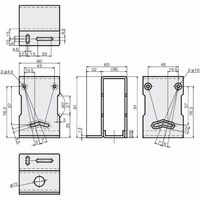 岩田製作所 センサブラケット(レーザーセンサ用)|LFーFタイプ(フルガード) FSLFF025ーS 1個（直送品）