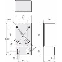 岩田製作所 センサブラケット(レーザーセンサ用)|LGーZタイプ FSLGZ060ーS 1セット(3個)（直送品）