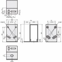 岩田製作所 センサブラケット(レーザーセンサ用)|LGーFタイプ(フルガード) FSLGF055ーS 1セット(2個)（直送品）