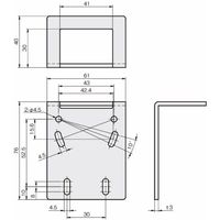 岩田製作所 センサブラケット(レーザーセンサ用)|LJーSタイプ(ストレート) FSLJS045ーS 1セット(2個)（直送品）
