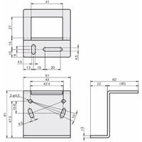 岩田製作所 センサブラケット(レーザーセンサ用)|LJーLタイプ FSLJL040ーS 1セット(2個)（直送品）