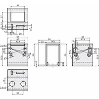 岩田製作所 センサブラケット(レーザーセンサ用)|LJーFタイプ(フルガード) FSLJF045ーS 1個（直送品）