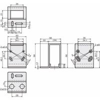 岩田製作所 センサブラケット(レーザーセンサ用)|LKーFタイプ(フルガード) FSLKF045ーS 1個（直送品）