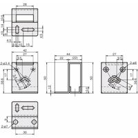 岩田製作所 センサブラケット(レーザーセンサ用)|LLーFタイプ(フルガード) FSLLF035ーS 1セット(2個)（直送品）