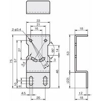 岩田製作所 センサブラケット(レーザーセンサ用)|LMーZタイプ FSLMZ050ーS 1セット(3個)（直送品）