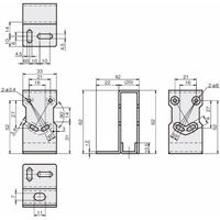 岩田製作所 センサブラケット(レーザーセンサ用)|LMーFタイプ(フルガード) FSLMF045ーS 1セット(2個)（直送品）