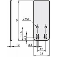 岩田製作所 センサブラケット(反射板用)|REーSタイプ(ストレート) FSRES035ーS 1セット(5個)（直送品）