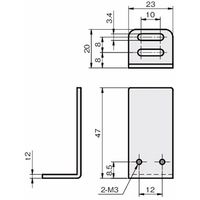 岩田製作所 センサブラケット(反射板用)|REーLタイプ FSREL030ーS 1セット(4個)（直送品）