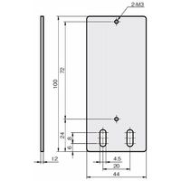 岩田製作所 センサブラケット(反射板用)|RAーSタイプ(ストレート) FSRAS050ーS 1セット(3個)（直送品）