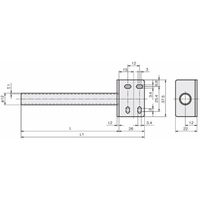 岩田製作所 センサブラケット(光電センサ用)|パイプ付ブラケット L1タイプ FSDBP100ー12S 1セット(3個)（直送品）