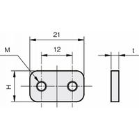 岩田製作所 センサブラケット(光電センサ用)|アルミフレーム用ブラケット 板ナット FSA10ー04S 1セット(8個)（直送品）