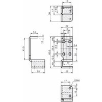 岩田製作所 センサブラケット(光電センサ用)|クランプタイプ タテタイプ FSCHL025ーS 1セット(3個)（直送品）
